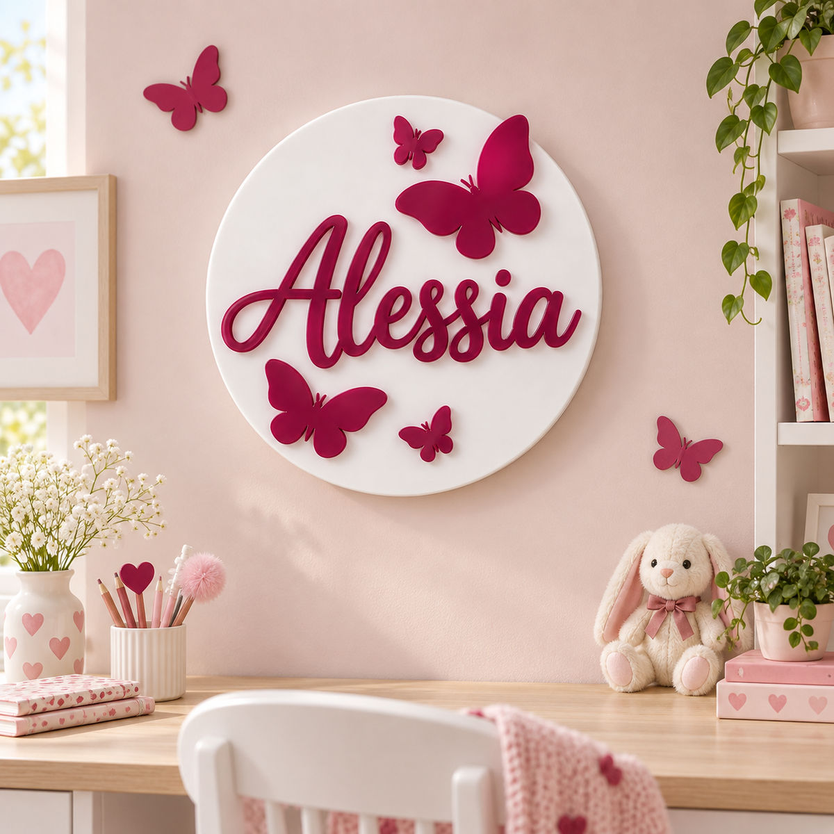 Decor Alesia pe peretele camerei de fetiță