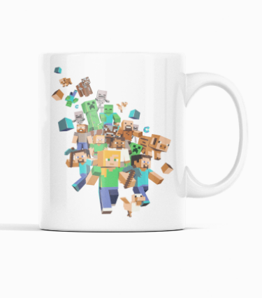 Cana personalizata Minecraft, cadou special pentru copii