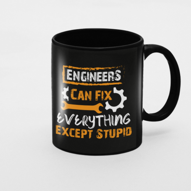 Cana personalizata pentru ingineri 330ml Inginer3006 Stupid