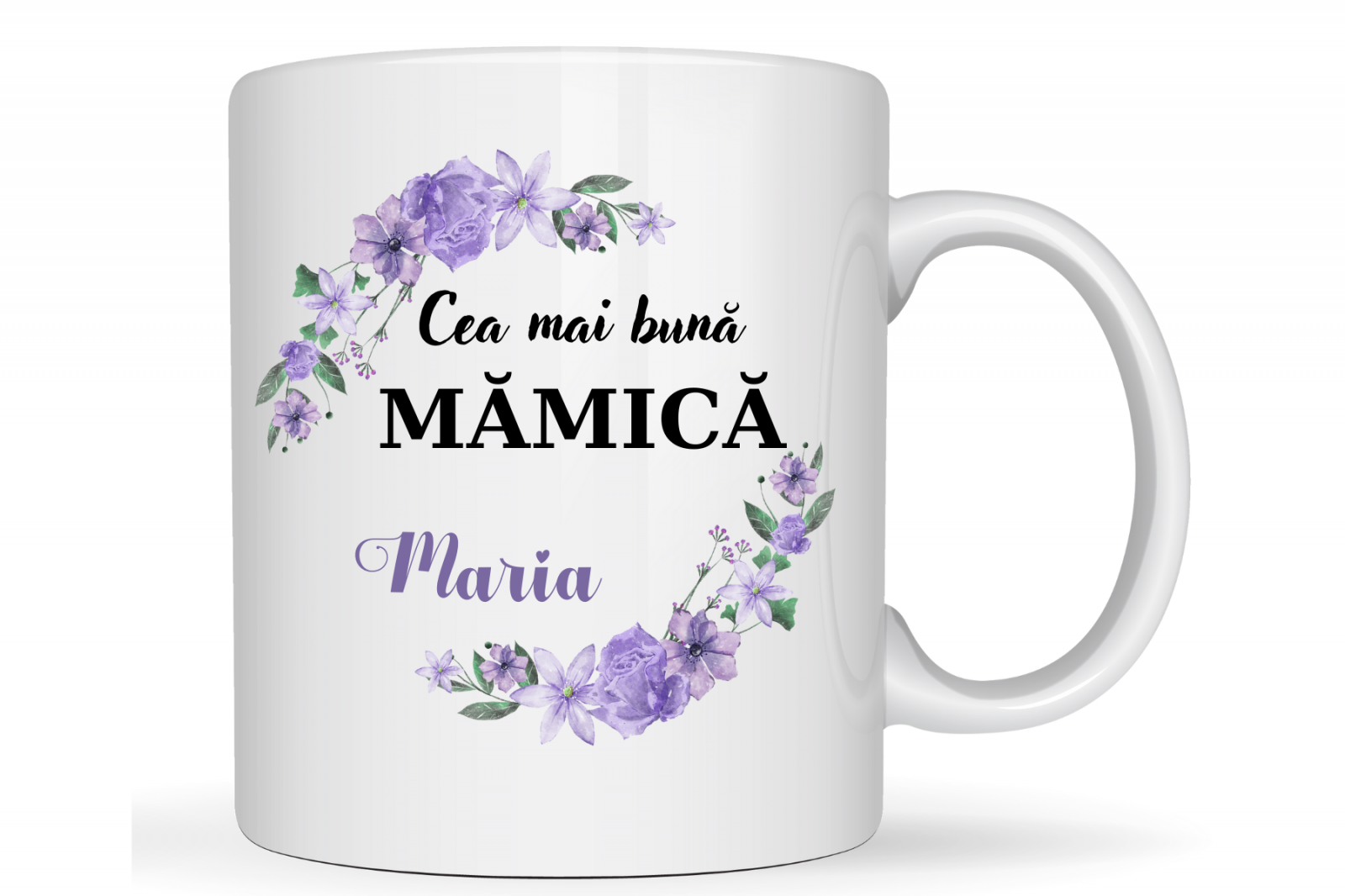 Cana personalizata Cea mai buna mama sau bunica cu poza si text  CPF112_29