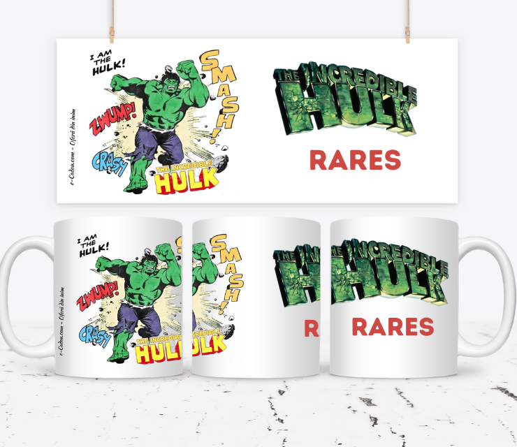 Cană personalizata copii Incredibilul HULK, eCADOU, HULK10009