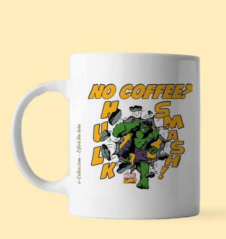 Cană personalizata copii Incredibilul HULK, eCADOU, HULK10010