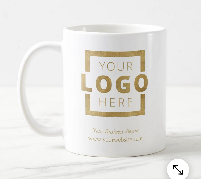 Cana personalizata cu logo  pentru companii printat pe ambele părți LOGO223