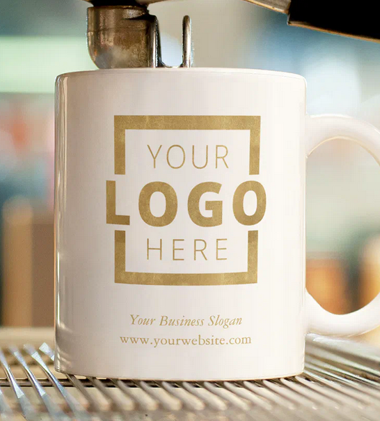 Cana personalizata cu logo  pentru companii printat pe ambele părți LOGO223