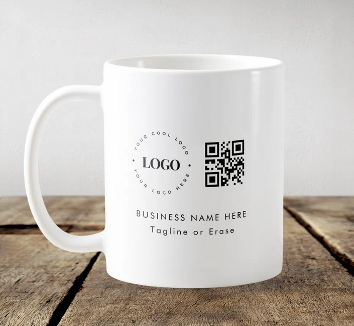 Cana personalizata cu logo  pentru companii printat pe ambele părți LOGO225