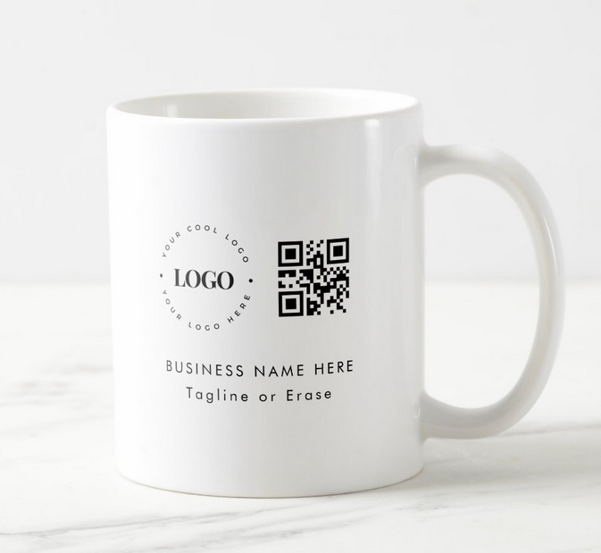 Cana personalizata cu logo  pentru companii printat pe ambele părți LOGO225