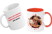 Cana personalizata cu poza si text pentru cuplu Valentines day  CVD1115