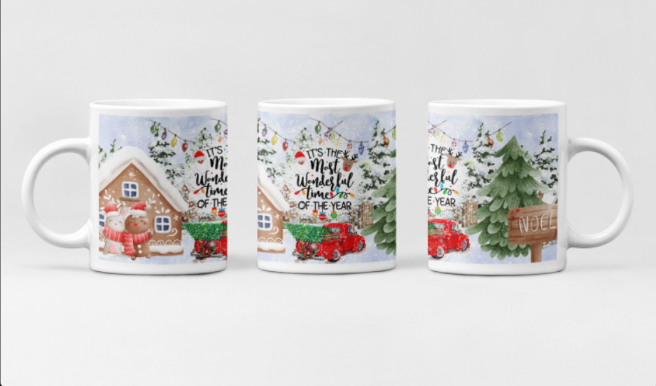 Cană personalizata model NOEL cu tematica de Craciun