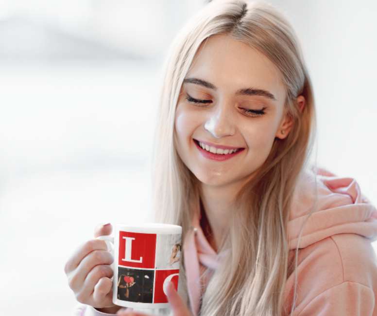Cana personalizata cu poze si mesaj LOVE CPF115_17