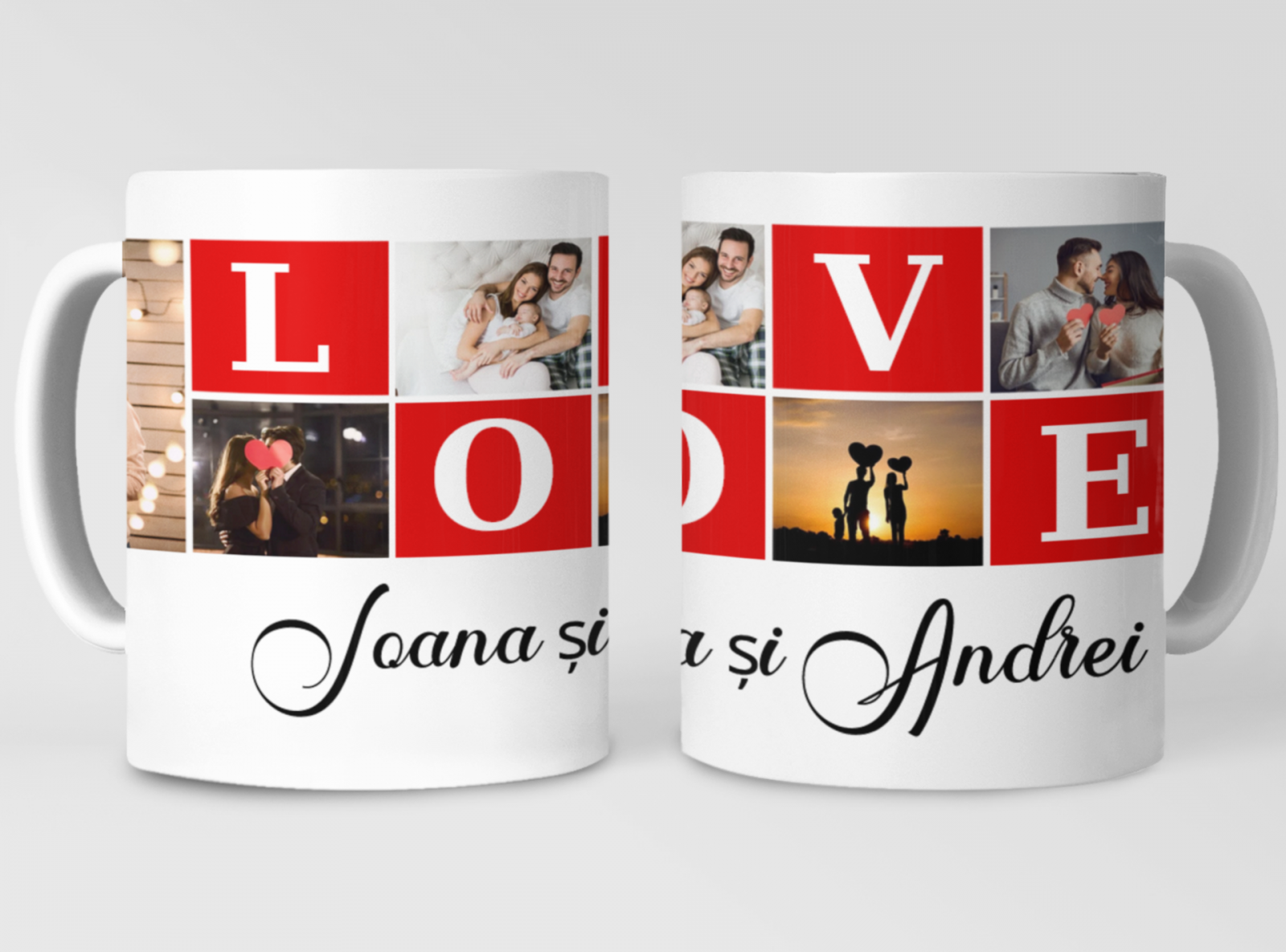 Cana personalizata cu poze si mesaj LOVE CPF115_18