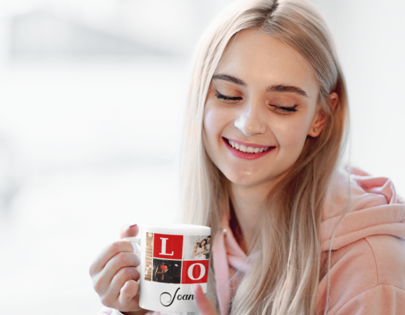 Cana personalizata cu poze si mesaj LOVE CPF115_18