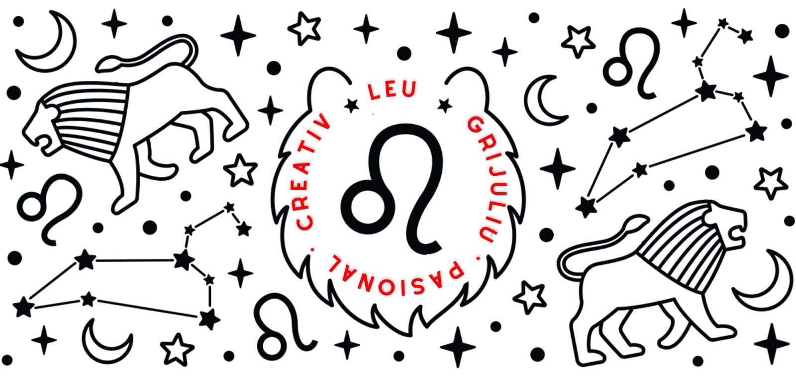 Cana zodiac LEU personalizata cu text poze sau mesaj ZOD115
