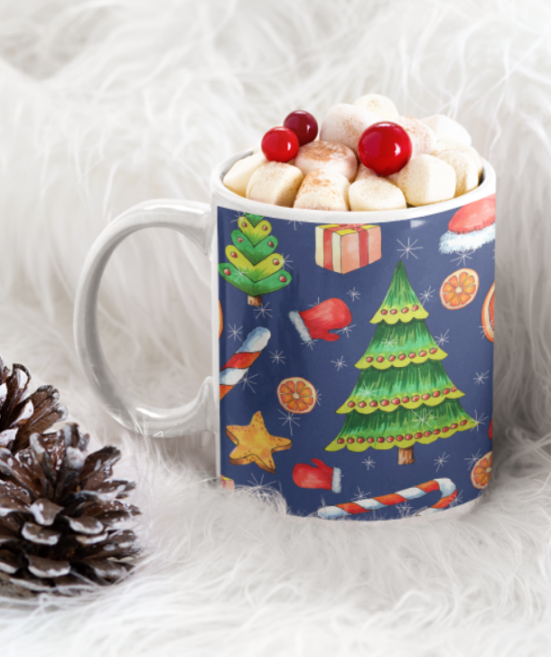 Cană personalizată cu text sau poza si  cu tematica de Craciun 942510 Merry Christmas