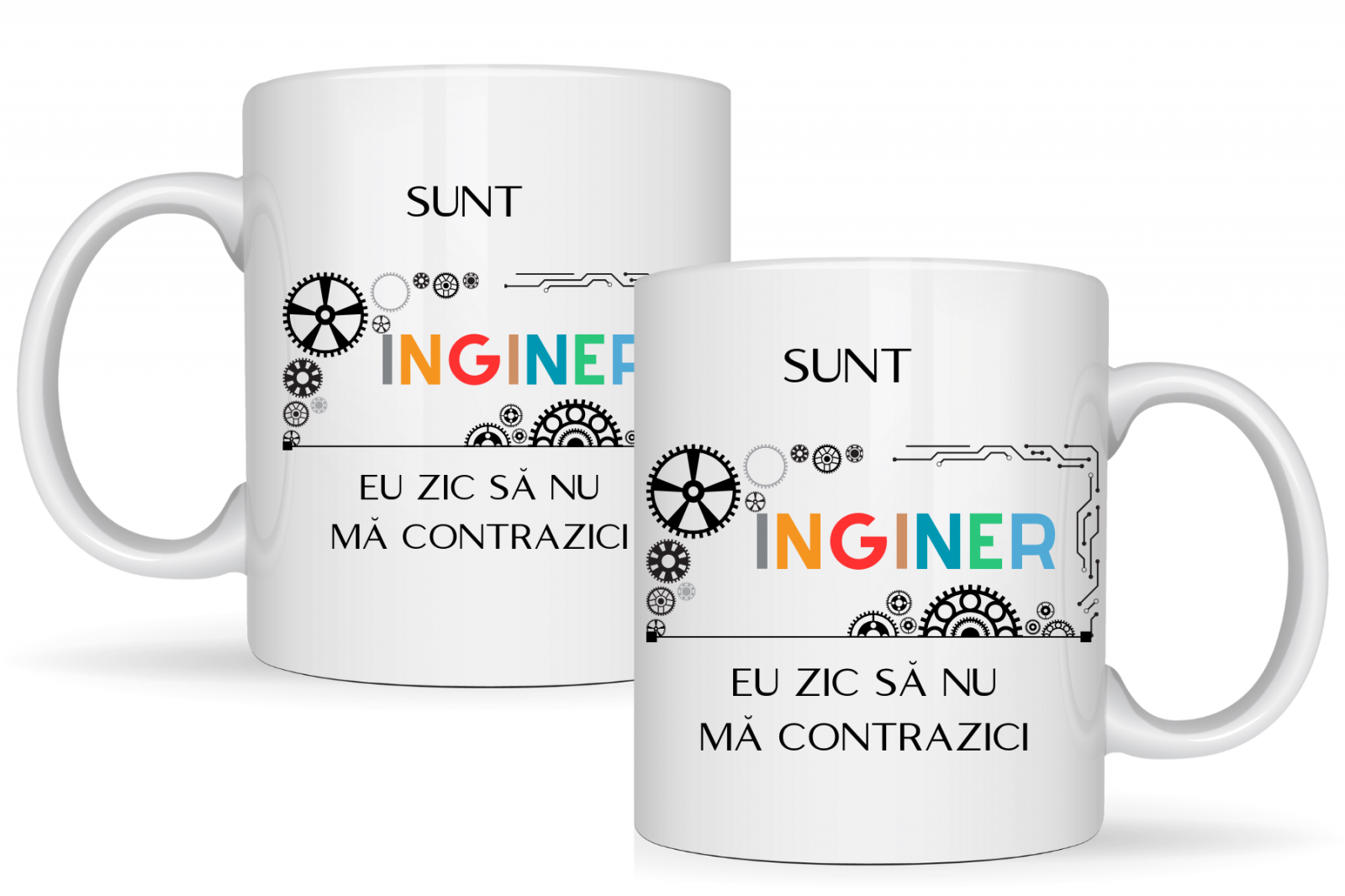 Cana personalizata cu textul Sunt inginer  330ml