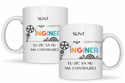 Cana personalizata cu textul Sunt inginer  330ml