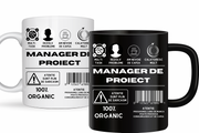Cana personalizata cu textul Manager de proiect  330ml