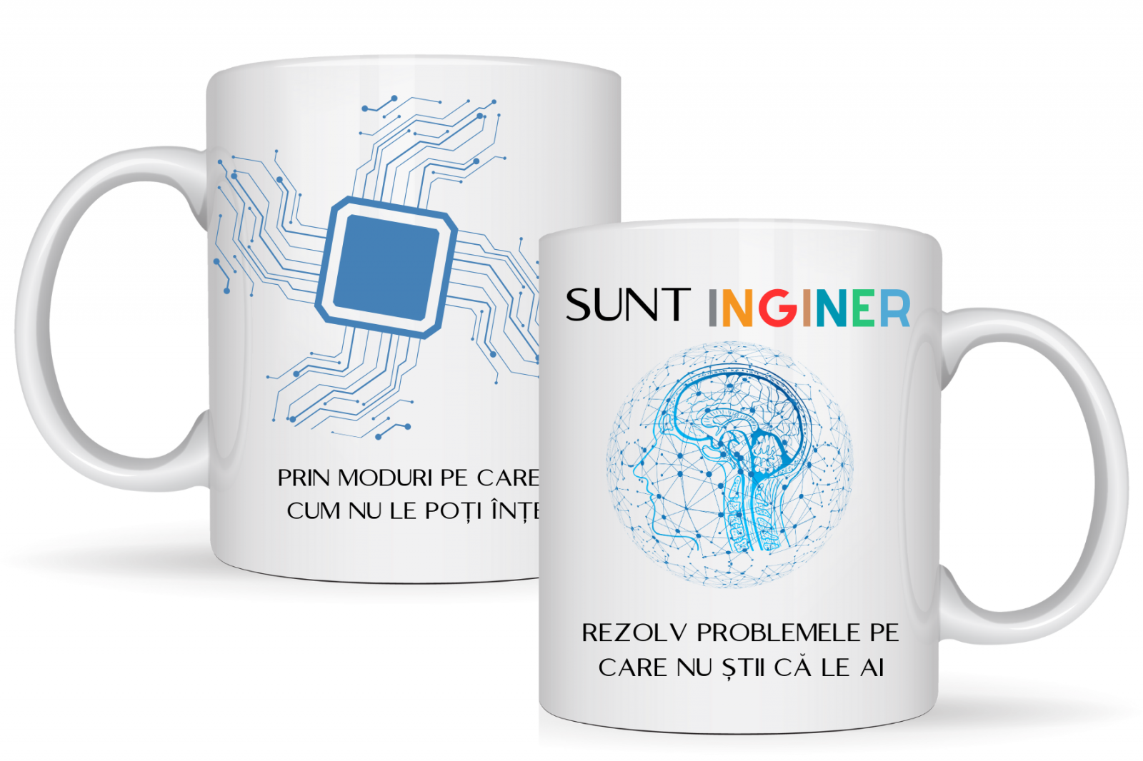 Cana personalizata cu textul Sunt inginer  330ml