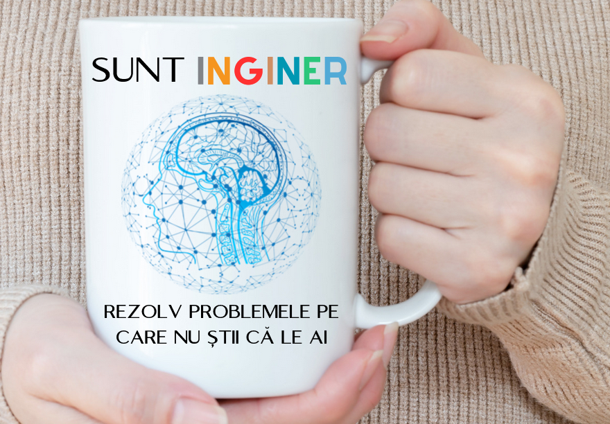 Cana personalizata cu textul Sunt inginer  330ml