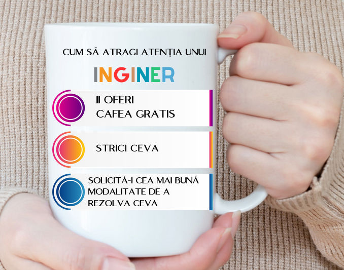 Cana personalizata  pentru ingineri  330ml 3026