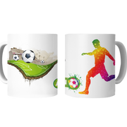 Cană personalizată fotbal cu poză și nume sau text CPF10002