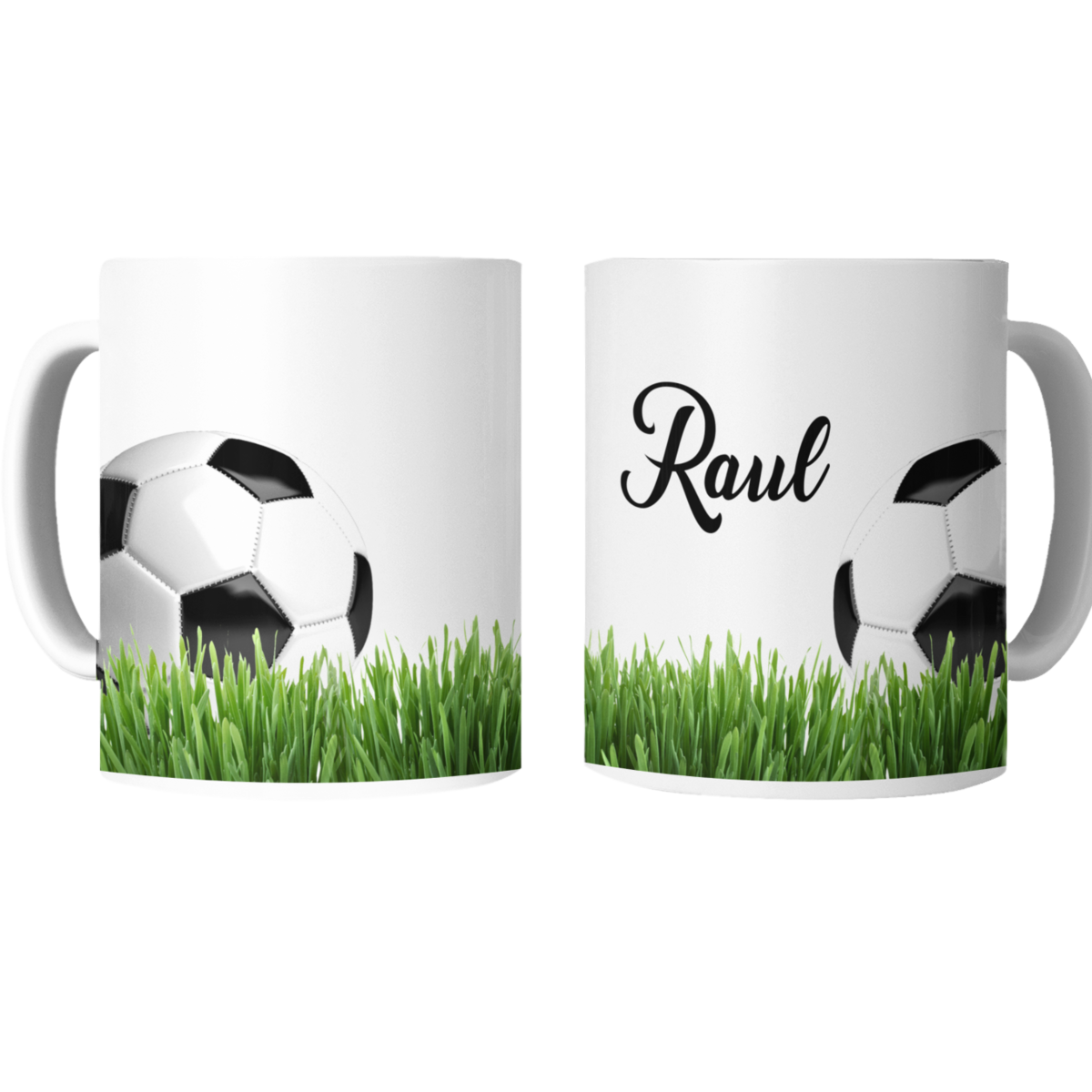 Cană personalizată fotbal cu poză și nume sau text CPF10004