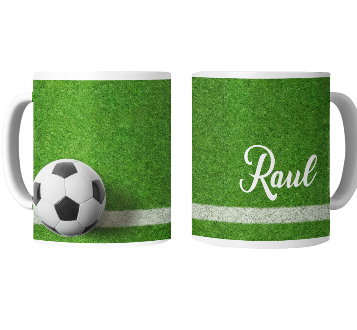 Cană personalizată fotbal cu poză și nume sau text CPF10005