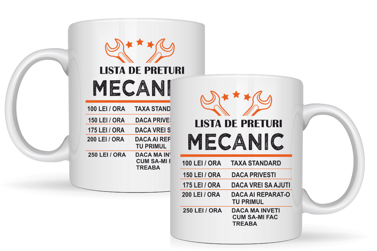 Cana personalizata Lista preturi Inginer 330ml 3038
