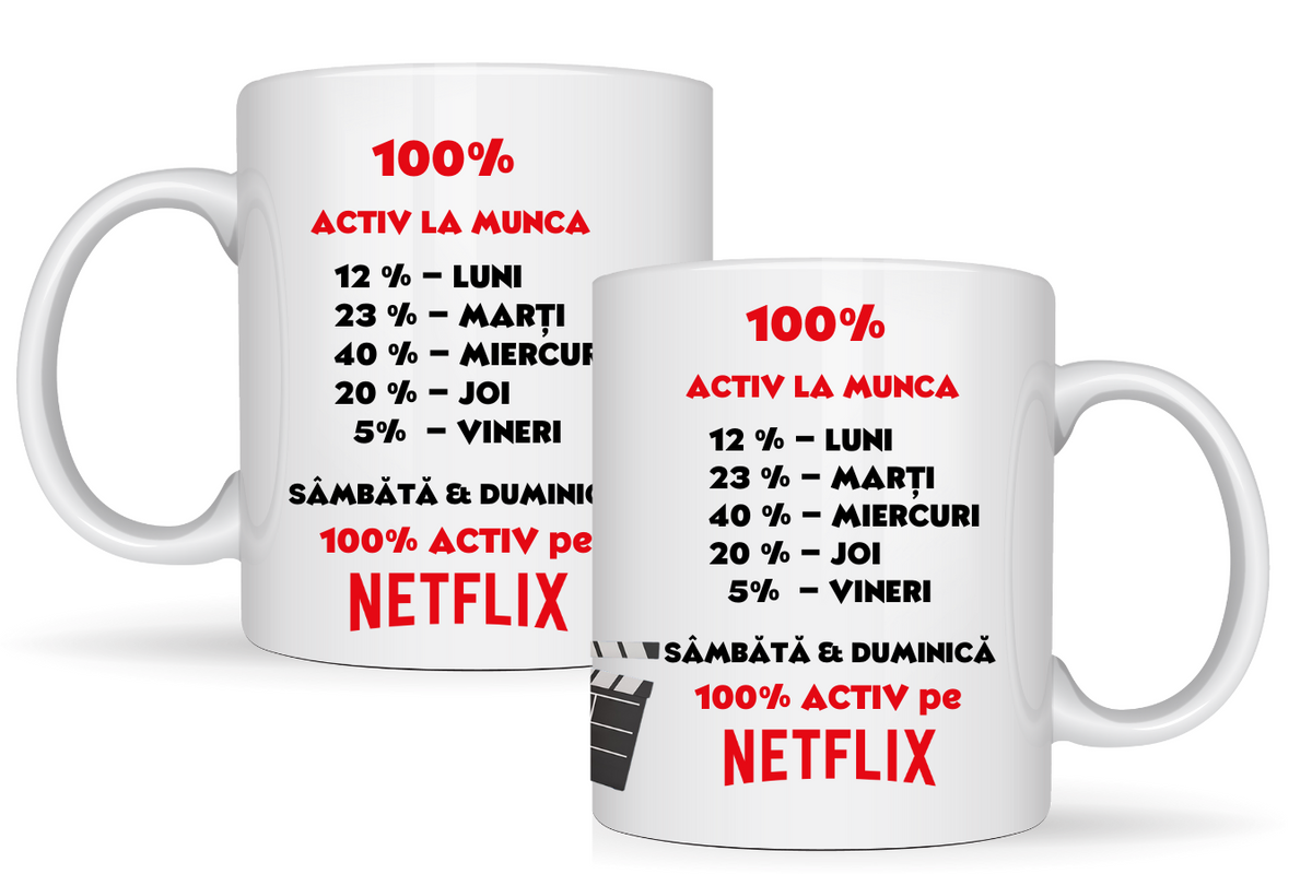 Cana personalizata  pentru fanii Netflix 3039
