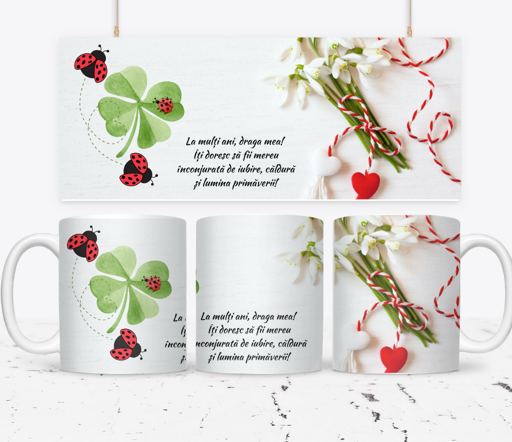 Cană personalizată martisor pentru Mama de 8 Martie SFM2025