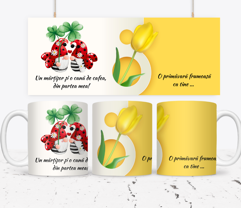 Cană personalizată martisor pentru Mama de 8 Martie SFM2027