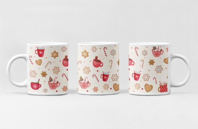 Cană personalizata - model Hot Cocoa, tematica de Craciun