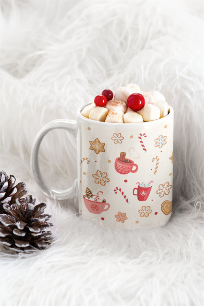 Cană personalizata - model Hot Cocoa, tematica de Craciun
