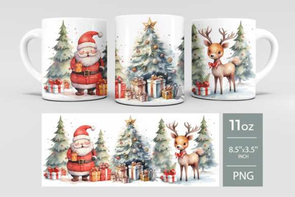 Cană personalizata  model Merry Christmas, tematica de Craciun CNMC1007