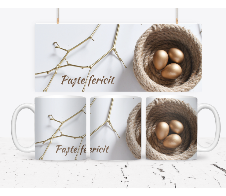 Cana personalizata Paste fericit CPF112_05