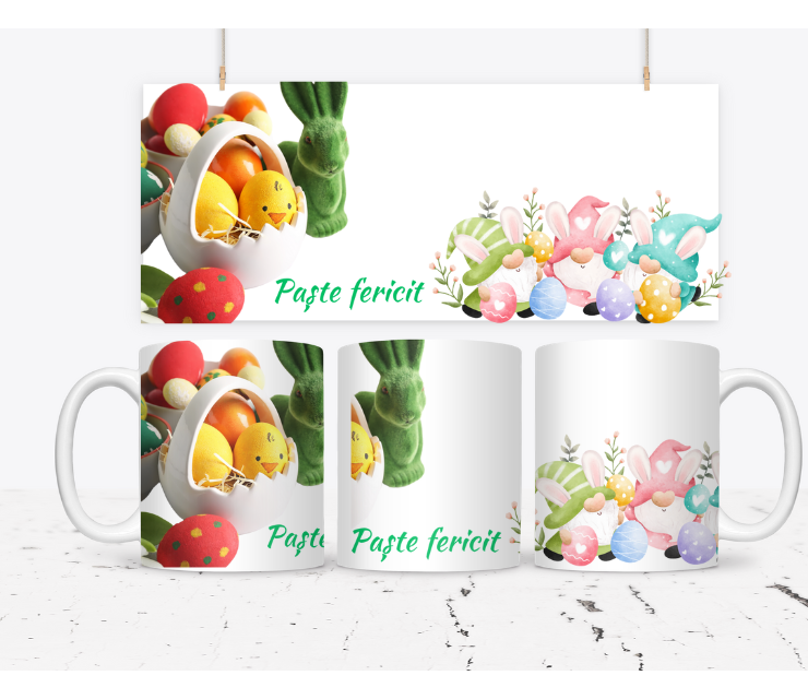 Cana personalizata Paste fericit CPF112_08