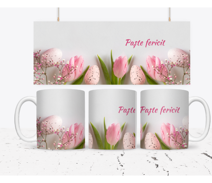 Cana personalizata Paste fericit CPF112_09