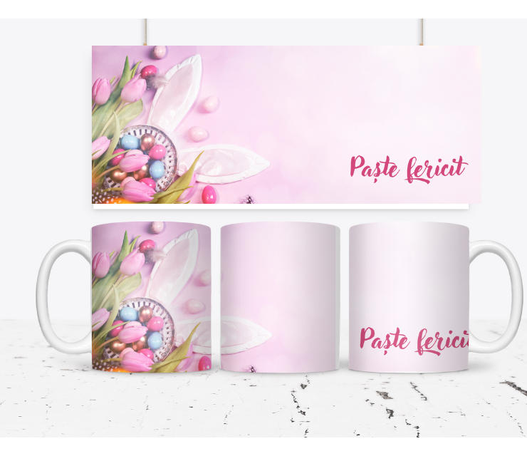 Cana personalizata Paste fericit CPF112_13