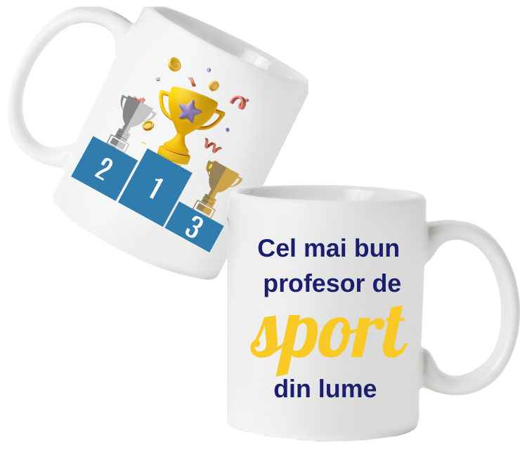 Cană personalizată pentru cel mai bun profesor de sport din lume COP20043