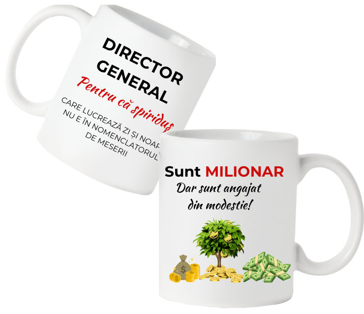 Cană personalizată pentru afaceristi, director general sau sefi milionari COP20057