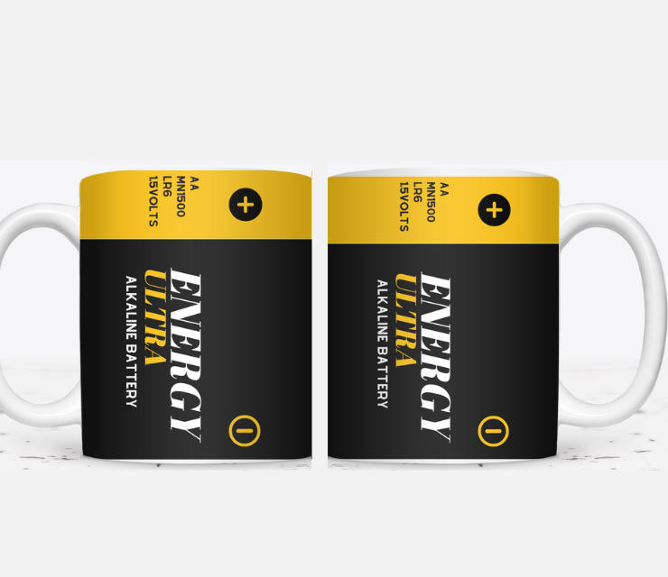Cana personalizata pentru companii printata pe ambele părți Baterie  Duracell CP413