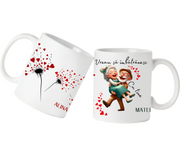 Cana personalizata pentru cuplu Vreau sa imbatranesc cu tine CFB1002