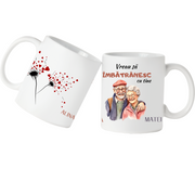 Cana personalizata pentru cuplu Vreau sa imbatranesc cu tine CFB1003