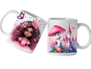 Cană personalizată pentru fetite cu printese  KID1004 Princess