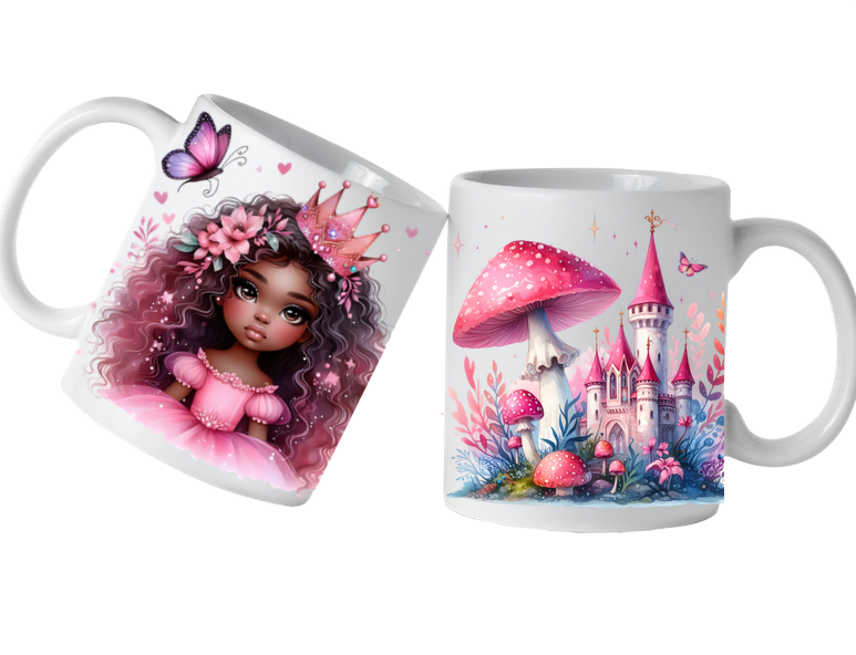 Cană personalizată pentru fetite cu printese  KID1004 Princess
