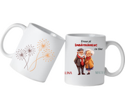 Cana personalizata pentru cuplu Vreau sa imbatranesc cu tine CFB1001