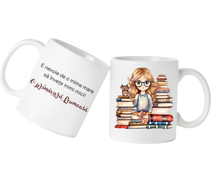 Cană personalizată pentru învățătoare sau profesoare COP2003
