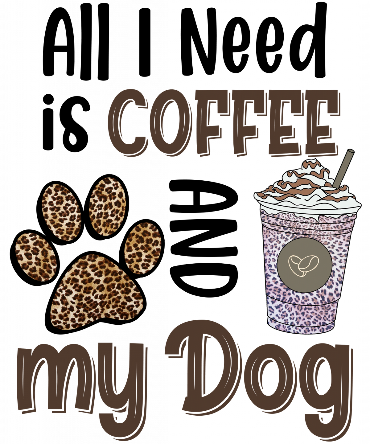 Cană personalizată pentru iubitorii de catei All i need is coffe and my dog