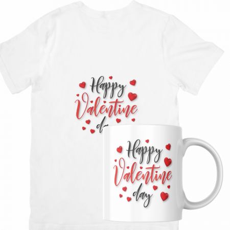 Set cana si tricou personalizate pentru ziua indragostitilor Valentines Day SVD3005