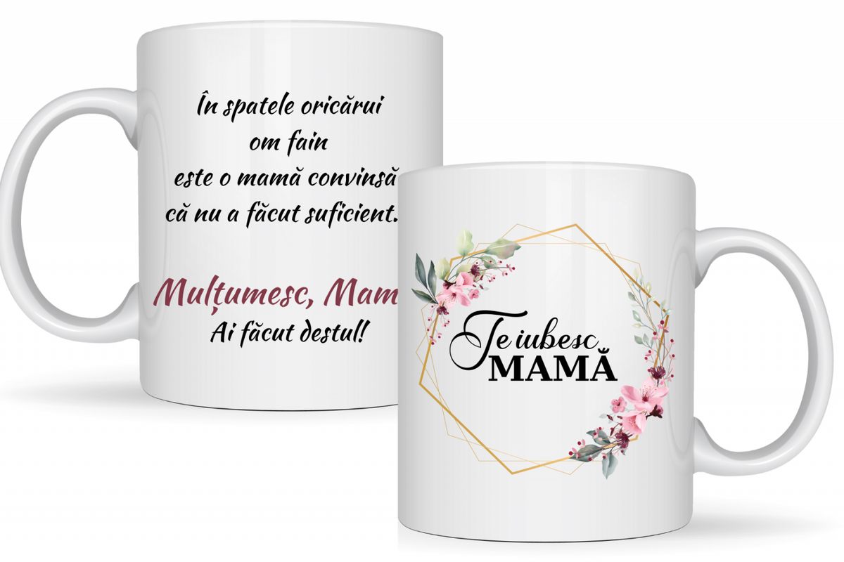 Cana personalizata Te iubesc mama CPF112_34