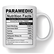 Cană personalizată Valoare nutritionala paramedic SFM1006